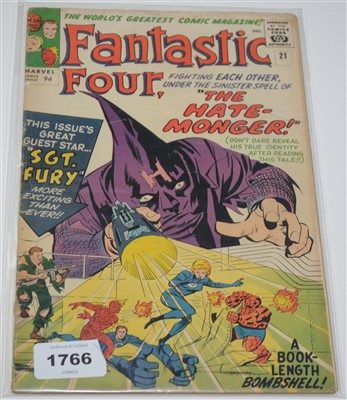 Lot 1766 - Fantastic Four No. 21. comic.