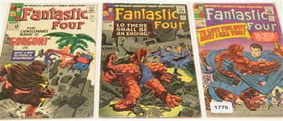 Lot 1776 - Fantastic Four No's. 42, 43 and 44 comics.