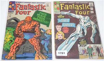 Lot 1781 - Fantastic Four No's. 50 and 51 comics.