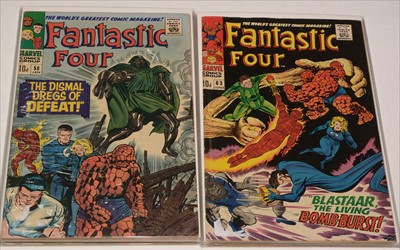 Lot 60 - Fantastic Four No's. 58-66 inclusive comics.