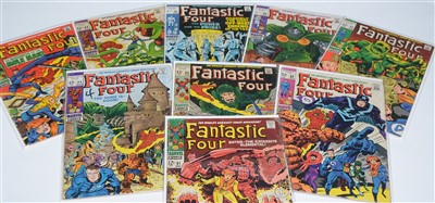 Lot 1786 - Fantastic Four No's. 81-89 inclusive comics.