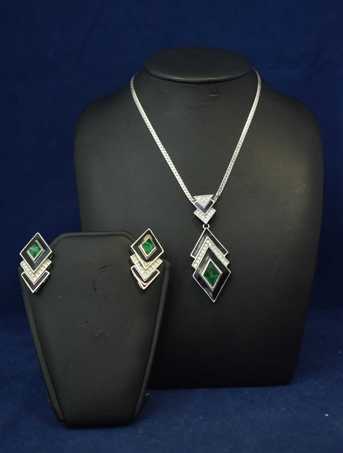 Lot 105 - Christian Dior necklace and earrings