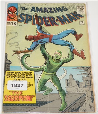 Lot 1827 - Amazing Spider-Man No. 20 comic.