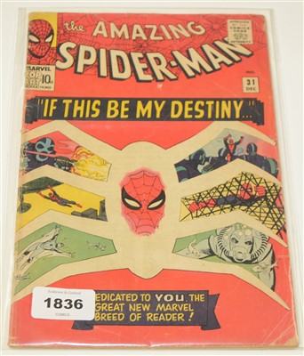 Lot 1836 - Amazing Spider-Man No. 31 comic.