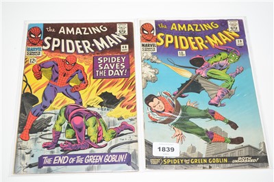 Lot 1839 - Amazing Spider-Man No's. 39 and 40 comics.