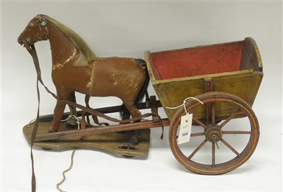 Lot 509 - Victorian toy horse and cart