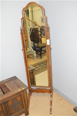 Lot 642 - Cheval mirror