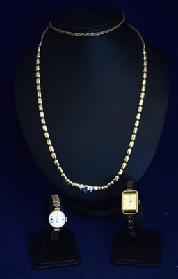 Lot 93 - 9ct cocktail watch and other items
