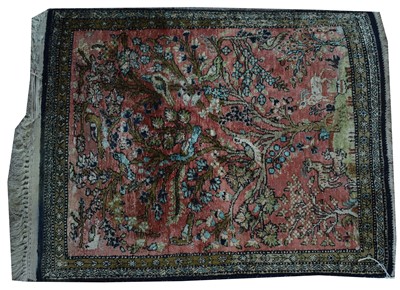 Lot 913 - Qum silk rug