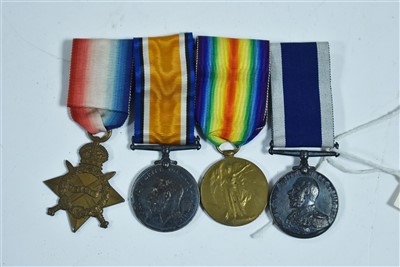 Lot 1677 - First World War long service and good conduct medal group