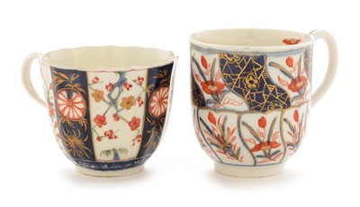 Lot 436 - Two Worcester coffee cups.