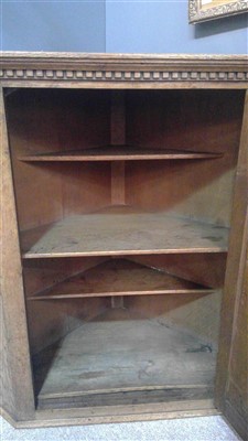 Lot 800 - Robert 'Mouseman' Thompson hanging corner cabinet