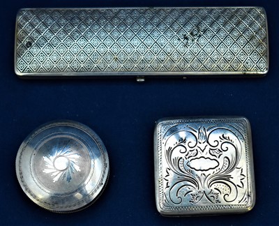 Lot 44 - Three silver boxes