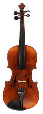 Lot 114 - Violin and bow cased