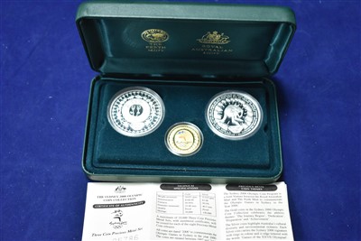 Lot 88 - Sydney 2000 Olympic three-coin set