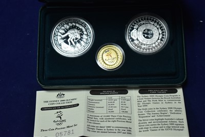 Lot 89 - Sydney 2000 Olympic three-coin set