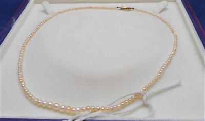 Lot 45 - Pearl necklace