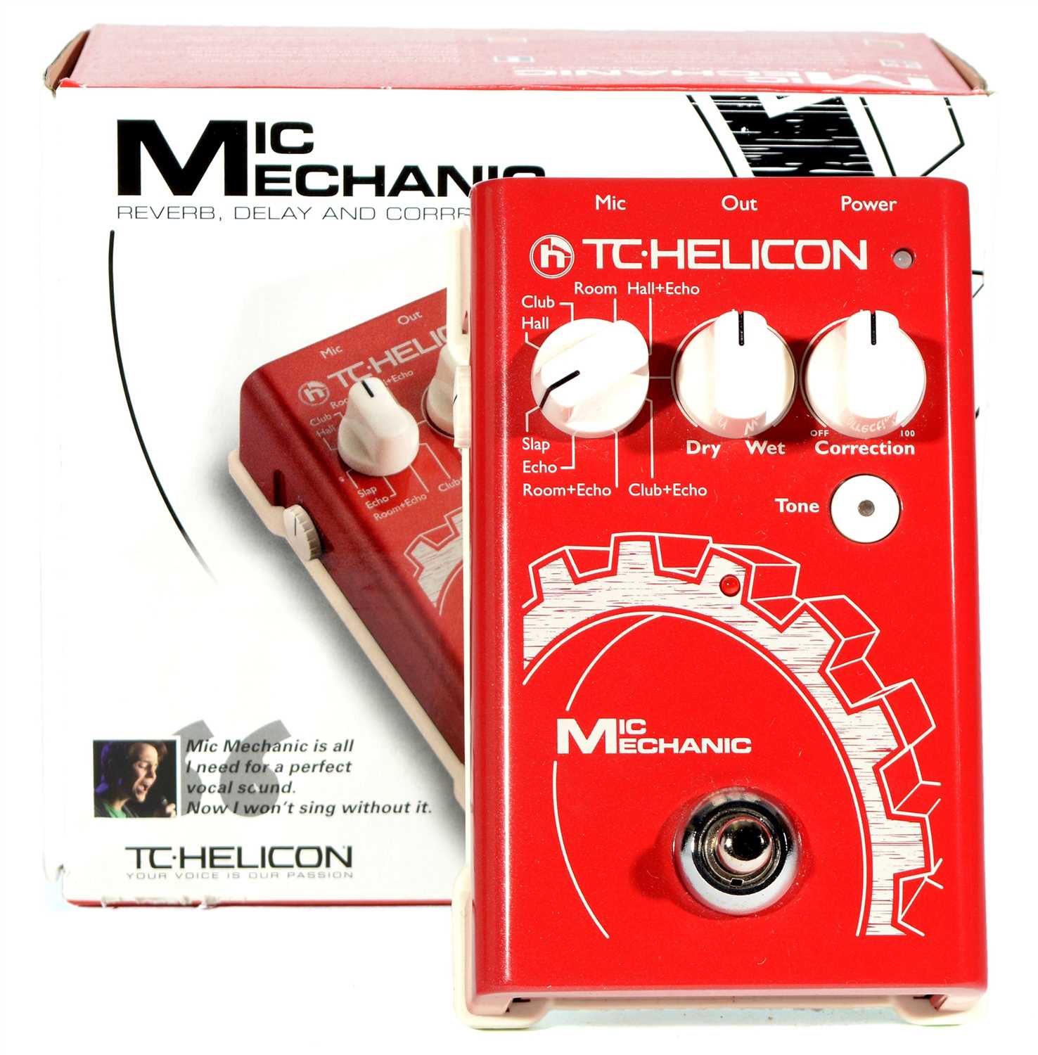 lanthaan redactioneel pantoffel Lot 77 - T C Helicon Mic Mechanic Reverb, delay pedal