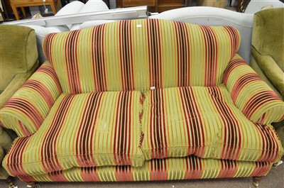 Lot 534 - Sofa and two armchairs