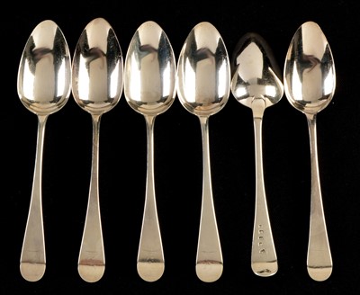 Lot 287 - Six silver table spoons