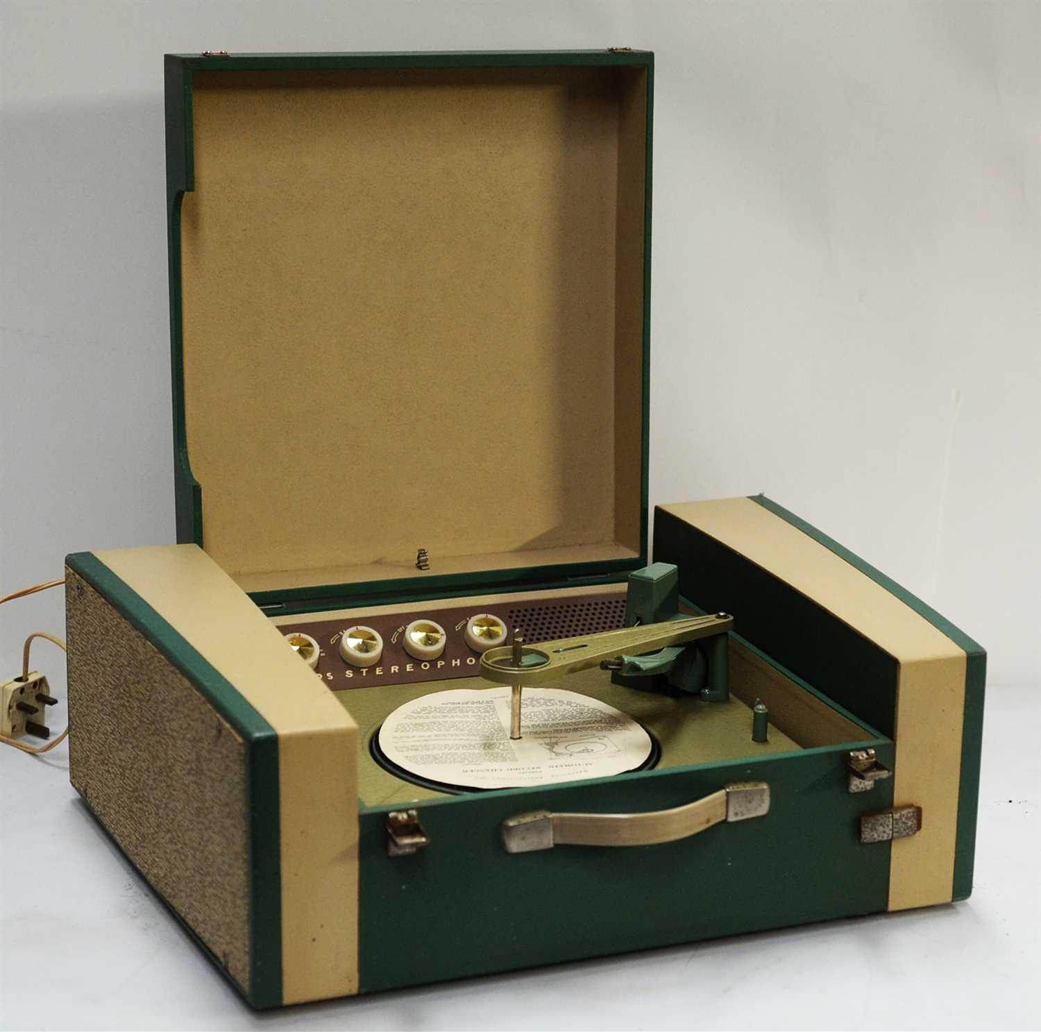Lot 43 - A Philips stereophonic portable record player.