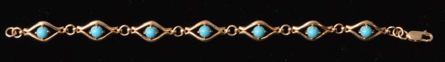 Lot 166 - Turquoise bracelet