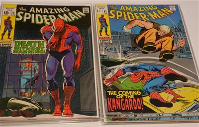 Lot 1846A - Amazing Spider-Man No's. 75-85 comics.