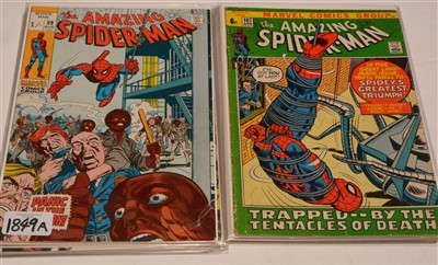 Lot 1849A - Amazing Spider-Man No's. 99, 100,103-110 comics.