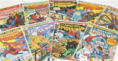 Lot 1852 - Amazing Spider-Man No's. 131-139 comics.