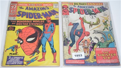 Lot 1853 - Amazing Spider-Man King-Size Annual No. 1 (1964) and No. 2 (1965).