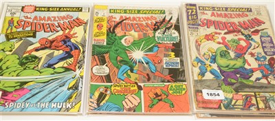 Lot 1854 - Amazing Spider-Man King-Size Special No's. 3-15; and Giant-Size Spider-Man No. 6.