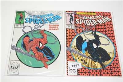 Lot 1857 - Amazing Spider-Man No's. 300 and 301 (25th Anniversary) comics.