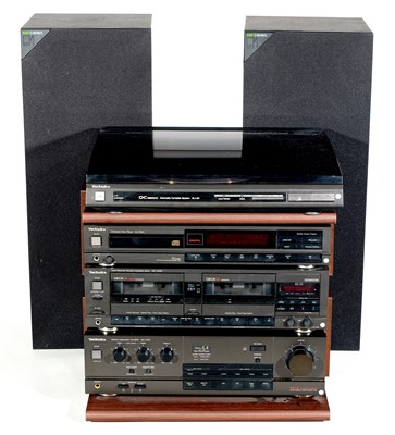 Lot 45 - Technics sound system with two KEF C series speakers
