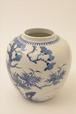 Lot 466 - Late 19th Century Chinese blue and white Ginger Jar