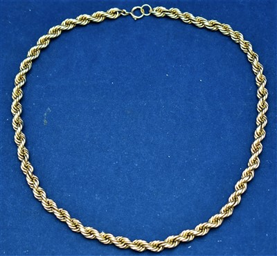 Lot 9 - 9ct gold necklace