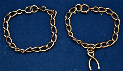 Lot 19 - Two 9ct bracelets