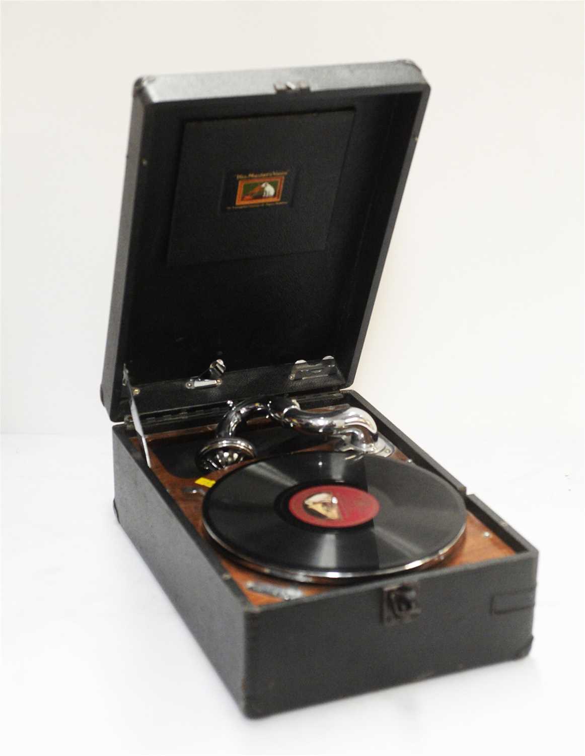 Lot 51 - His Masters Voice portable gramophone