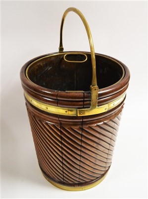Lot 1074 - George III peat bucket