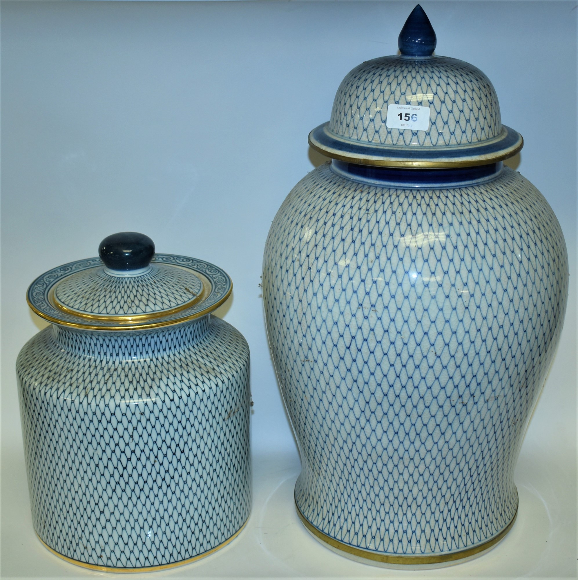 Lot 156 Stoneware jars