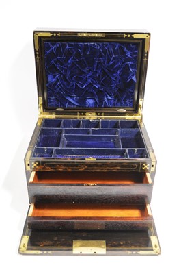 Lot 1081 - Coromandel wood travel box