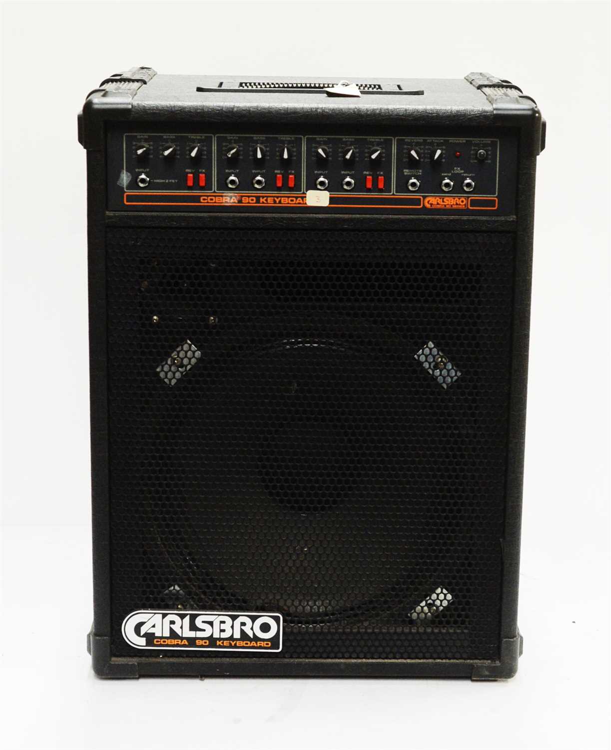 Lot 61 - A Clarsbro Cobra 90 keyboard amplifier.