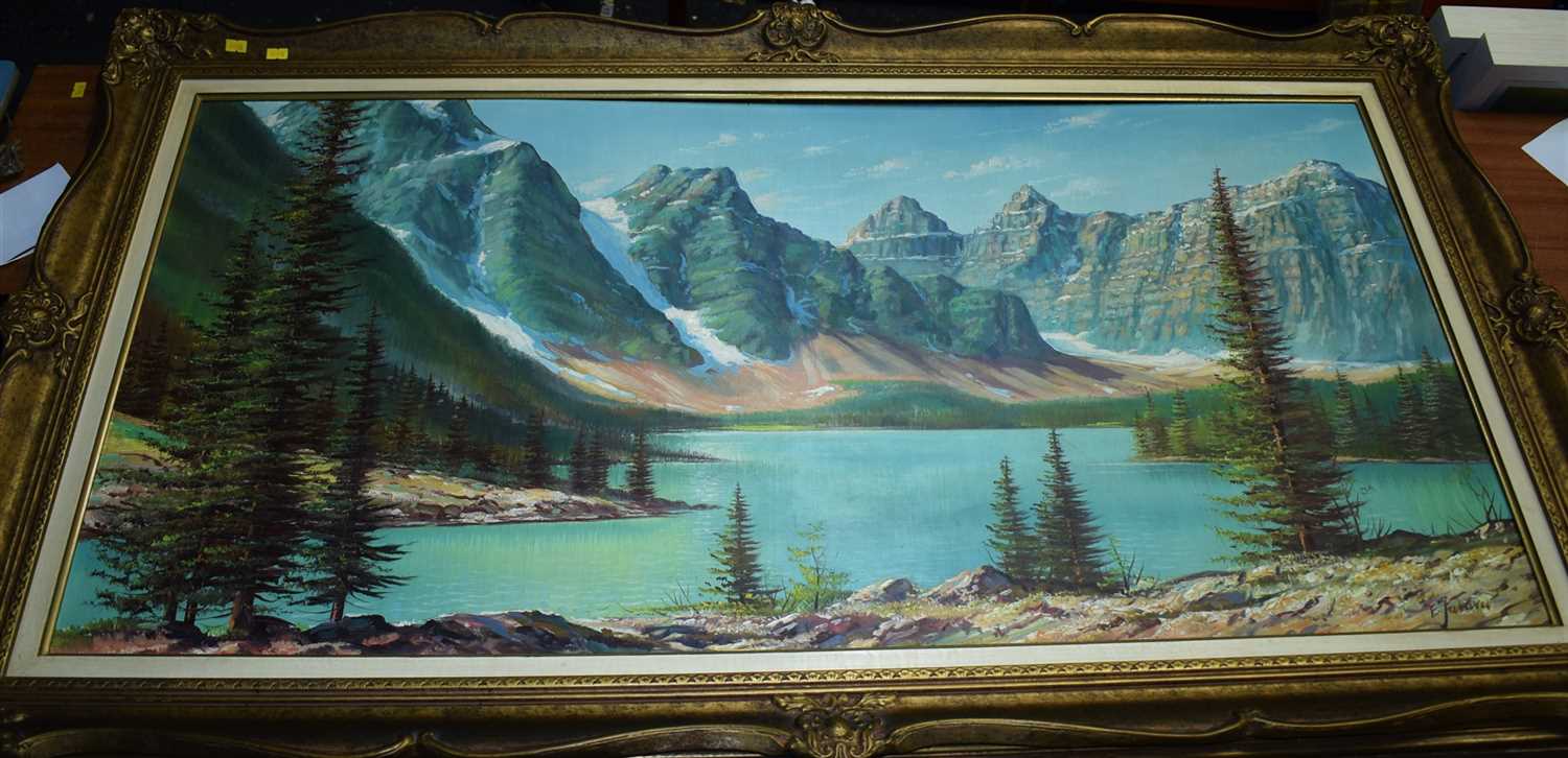 Lot 673 - Erkki Jalava oil painting