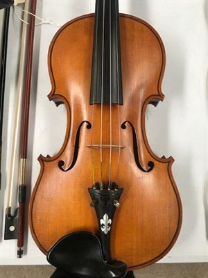Lot 131 - Anton Hertel Violin 1908