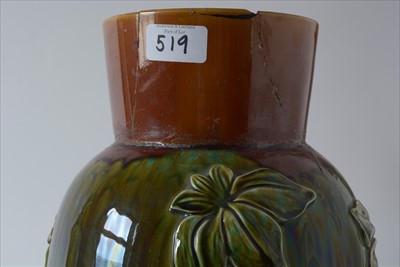Lot 519 - Pair Linthorpe vases
