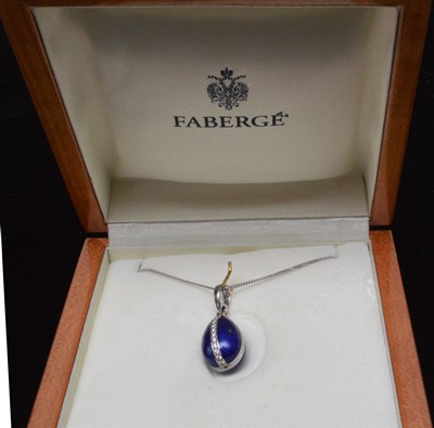 Lot 152 - Faberge egg pendant