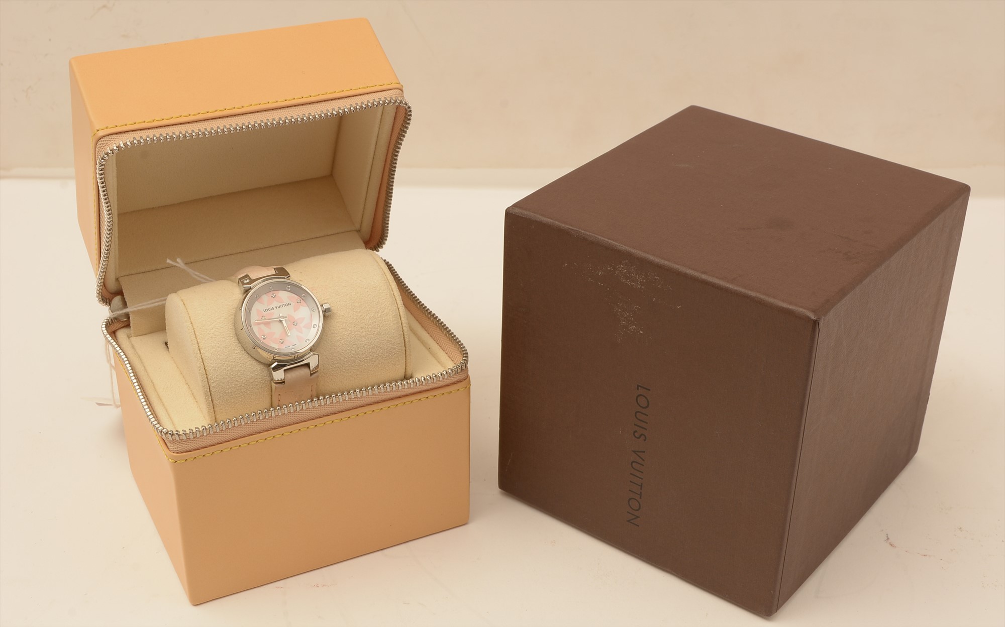 Louis Vuitton Diamond Tambour Lovely Watch 34mm 860501