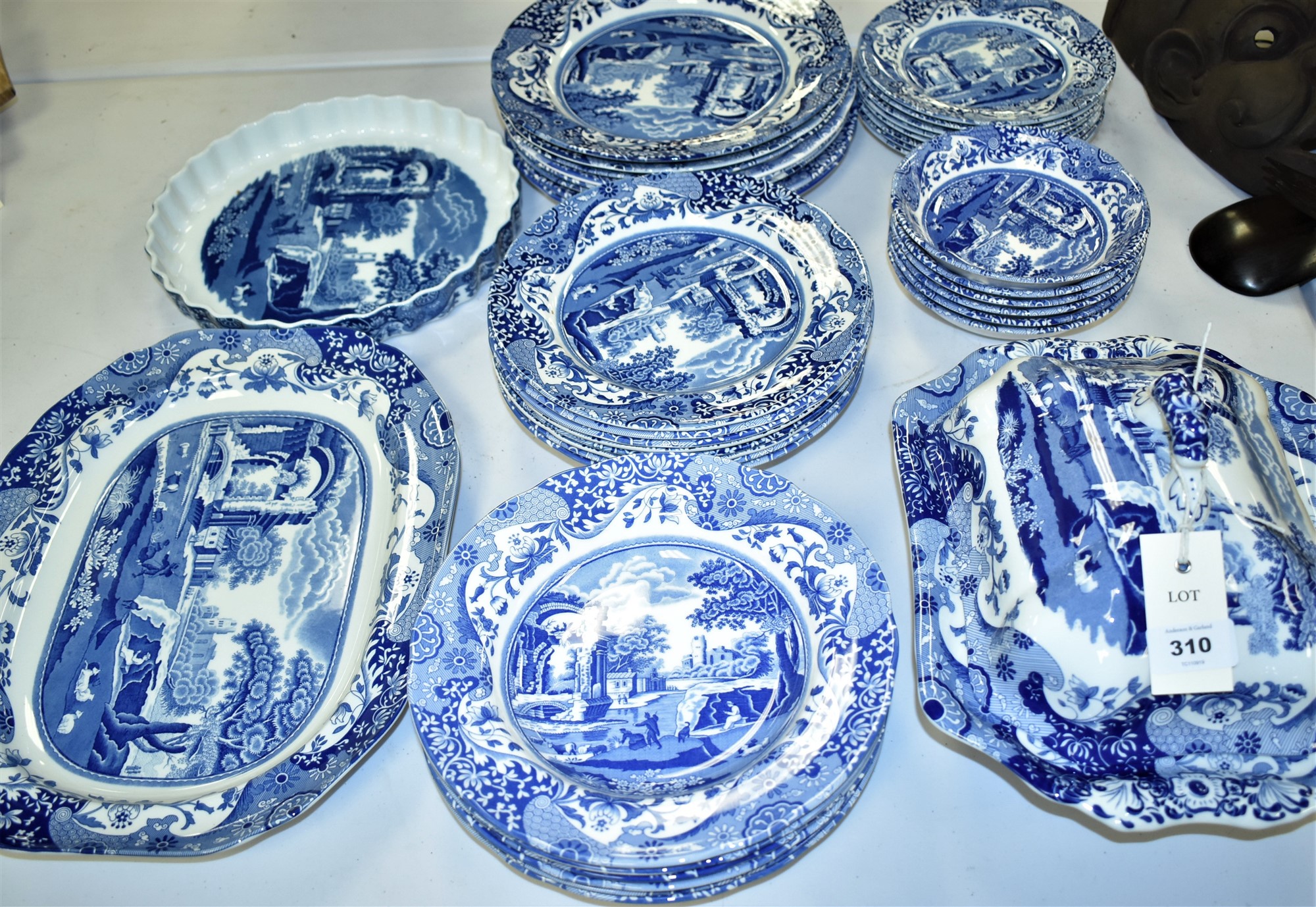 Lot 310 Spode Italian pattern ceramics