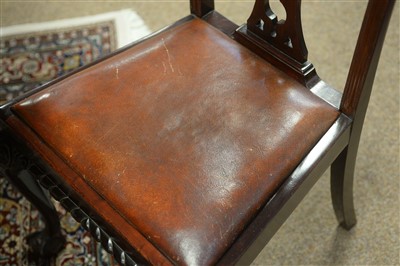 Lot 415 - Victorian dining table and chairs