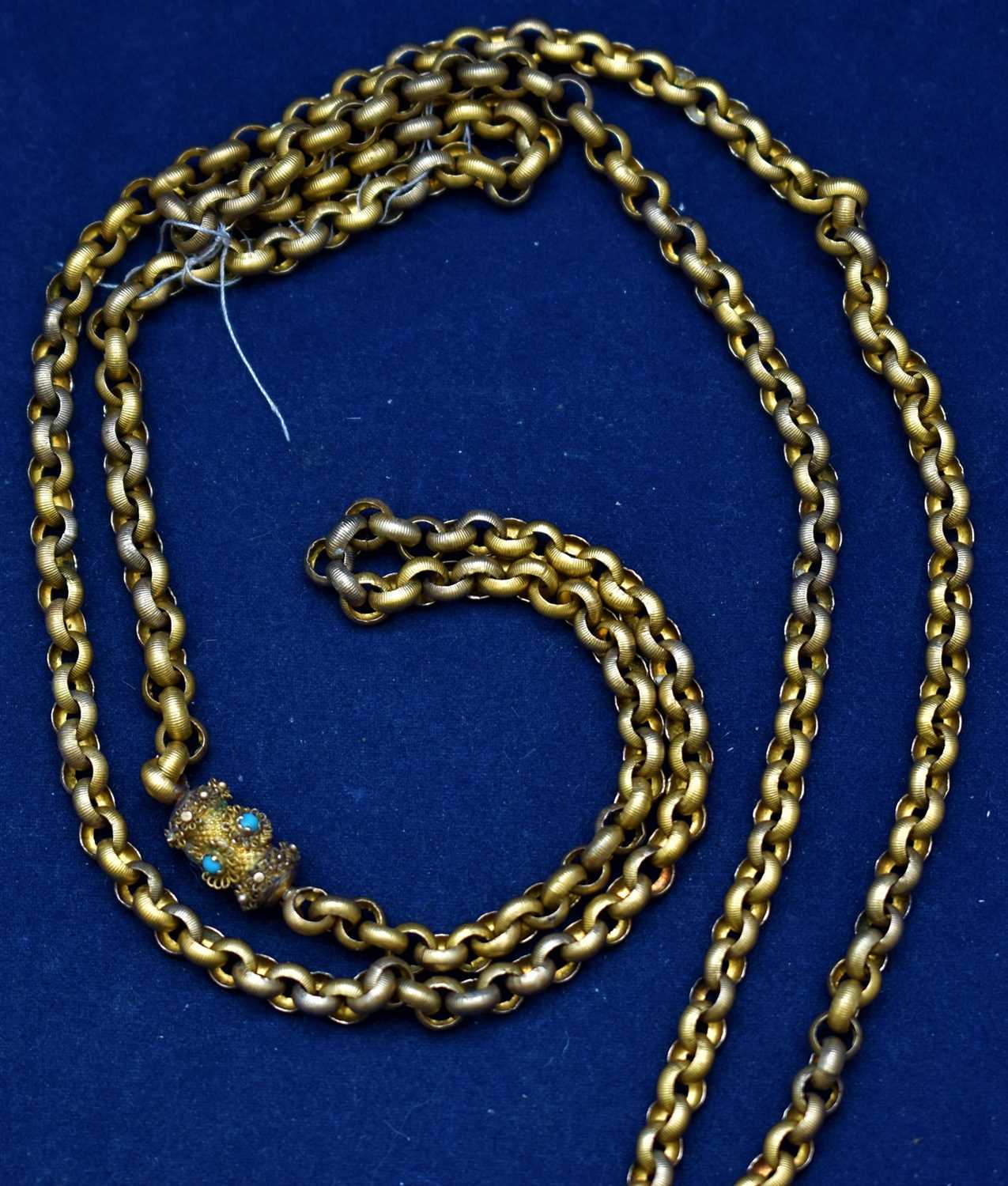 Lot 20 - Yellow metal necklace