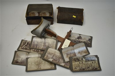 Lot 1458 - Stereoscope and slides